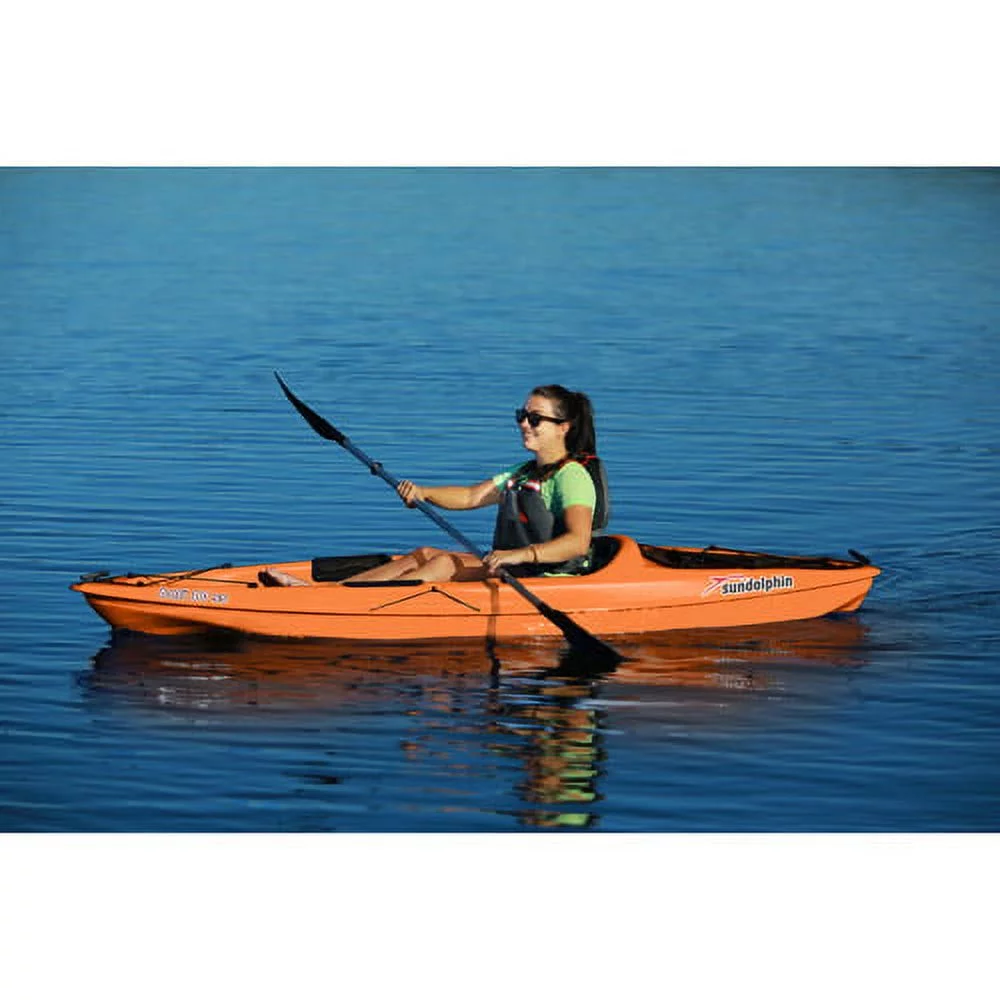 Sun Dolphin Bali 10' Sit-on Recreational Kayak Tangerine, Paddle Included