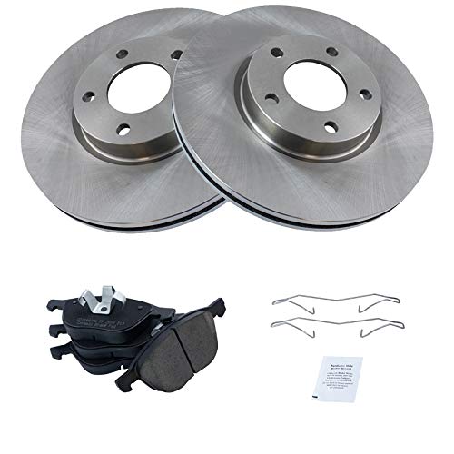 TRQ Front Brake Pad & Rotor Kit Brake Pads Brake Rotor Ceramic Compatible with 1995-2001 Ford Explorer 1998-2002 Ranger Mazda B4000 1998-2001 Mercury Mountaineer