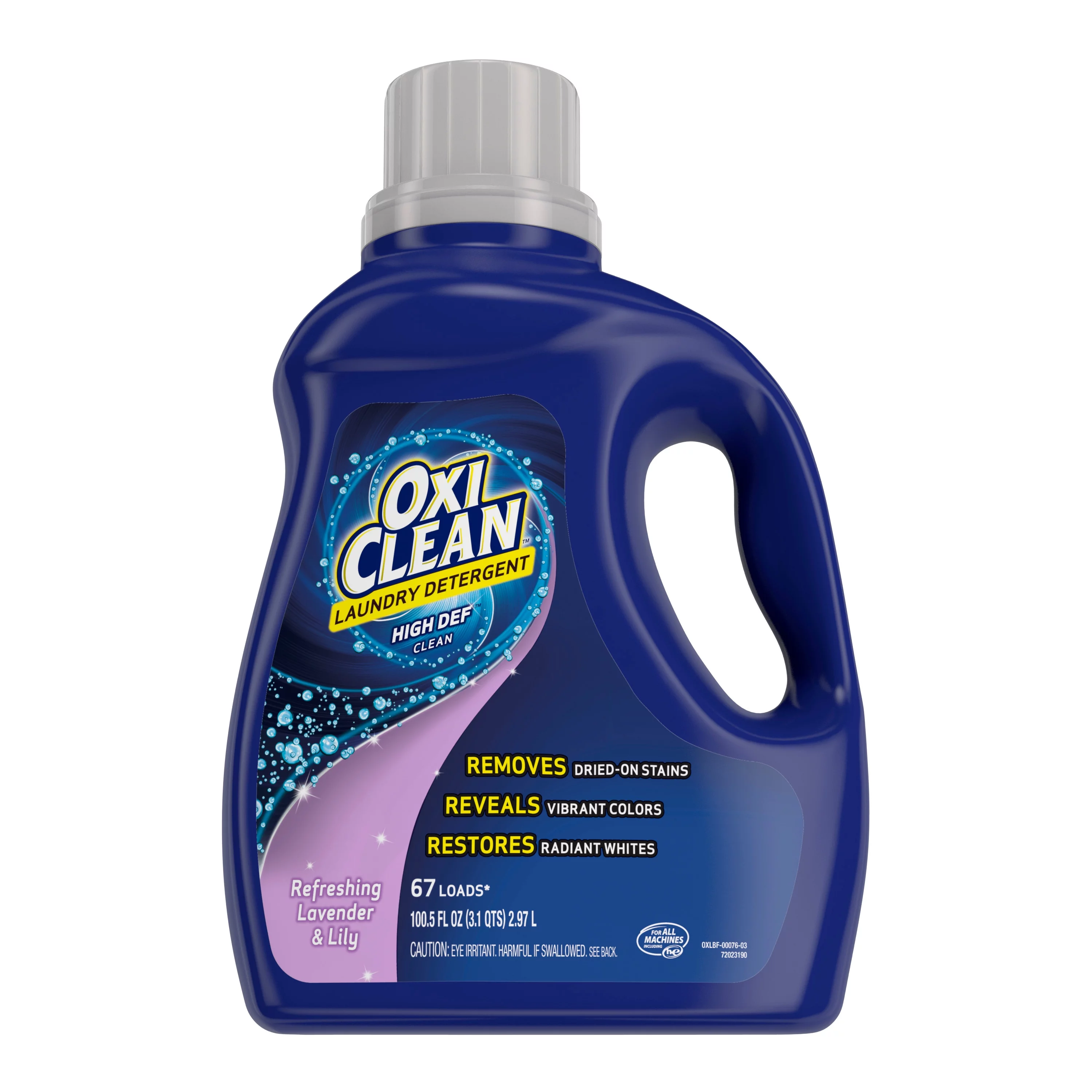 OxiClean Liquid Laundry Detergent, Refreshing Lavender & Lily Scent, 100.5 oz.