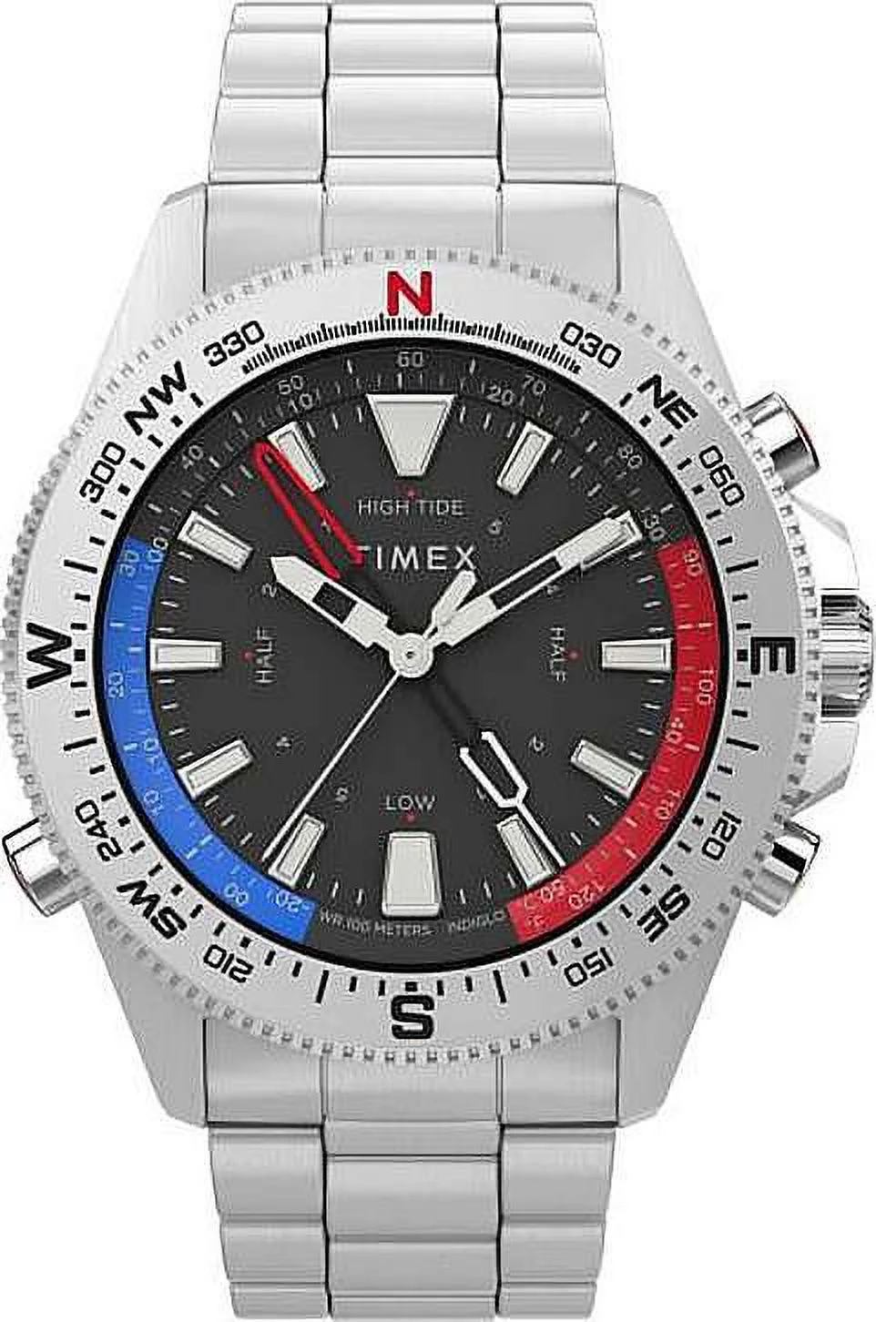 Men's Timex North Tide-Temp-Compass 43mm Silver Watch TW2V41800