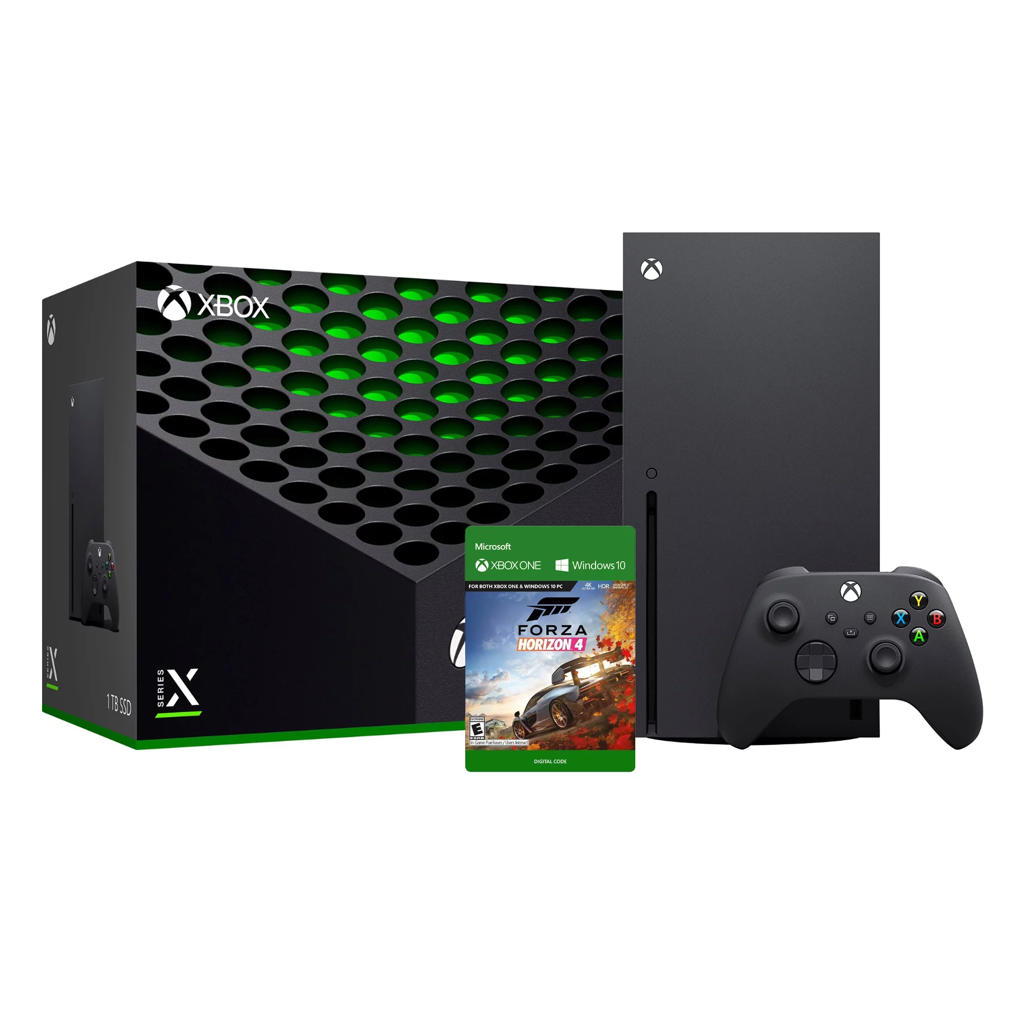 Xbox Series X Gaming Console Bundle - 1TB SSD Black Flagship Xbox Console and Wireless Controller with Forza Horizon 4 Full Game
