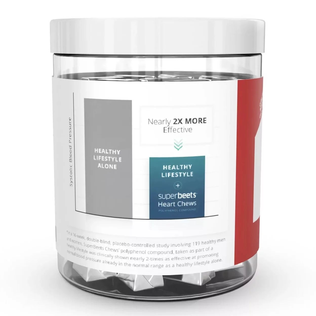 HumanN SuperBeets Heart Chews Pomegranate Berry (90 Count)