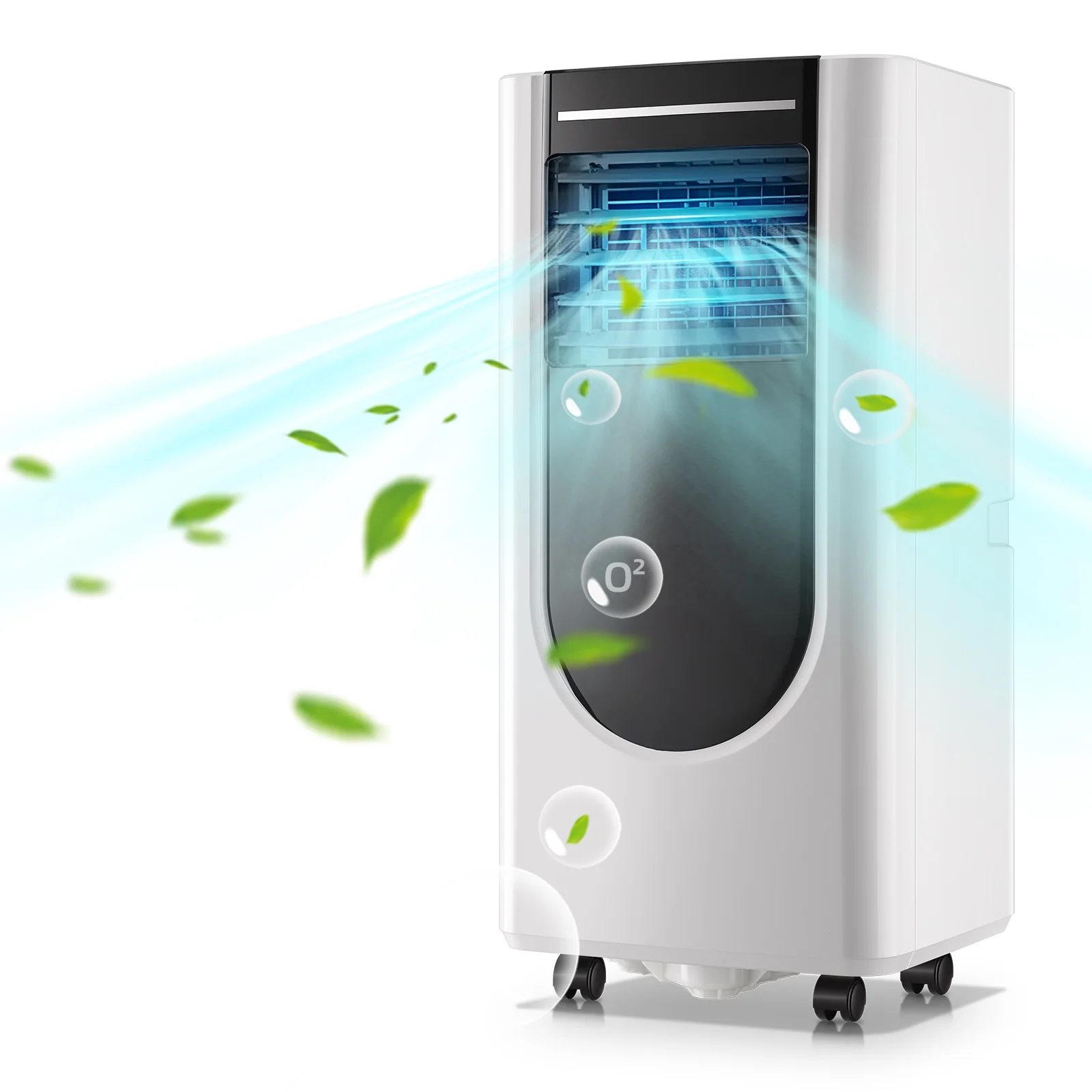 WANAI Compact Air Conditioner 8000 BTU, AC Unit Dehumidifier Fan 3-in-1 for Room Up to 250 Sq.ft