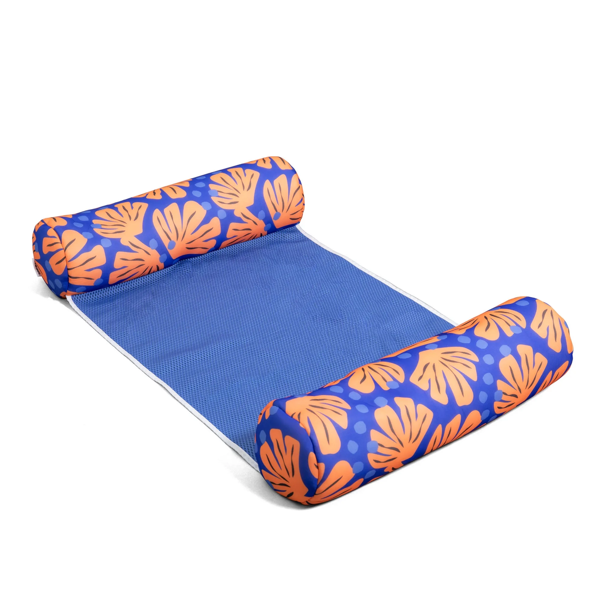 Big Joe Hammock Sling Pool Float, Doubled-Sided Mesh, Quick Draining Fabric, No Inflation Needed, Sweet Shells Berry