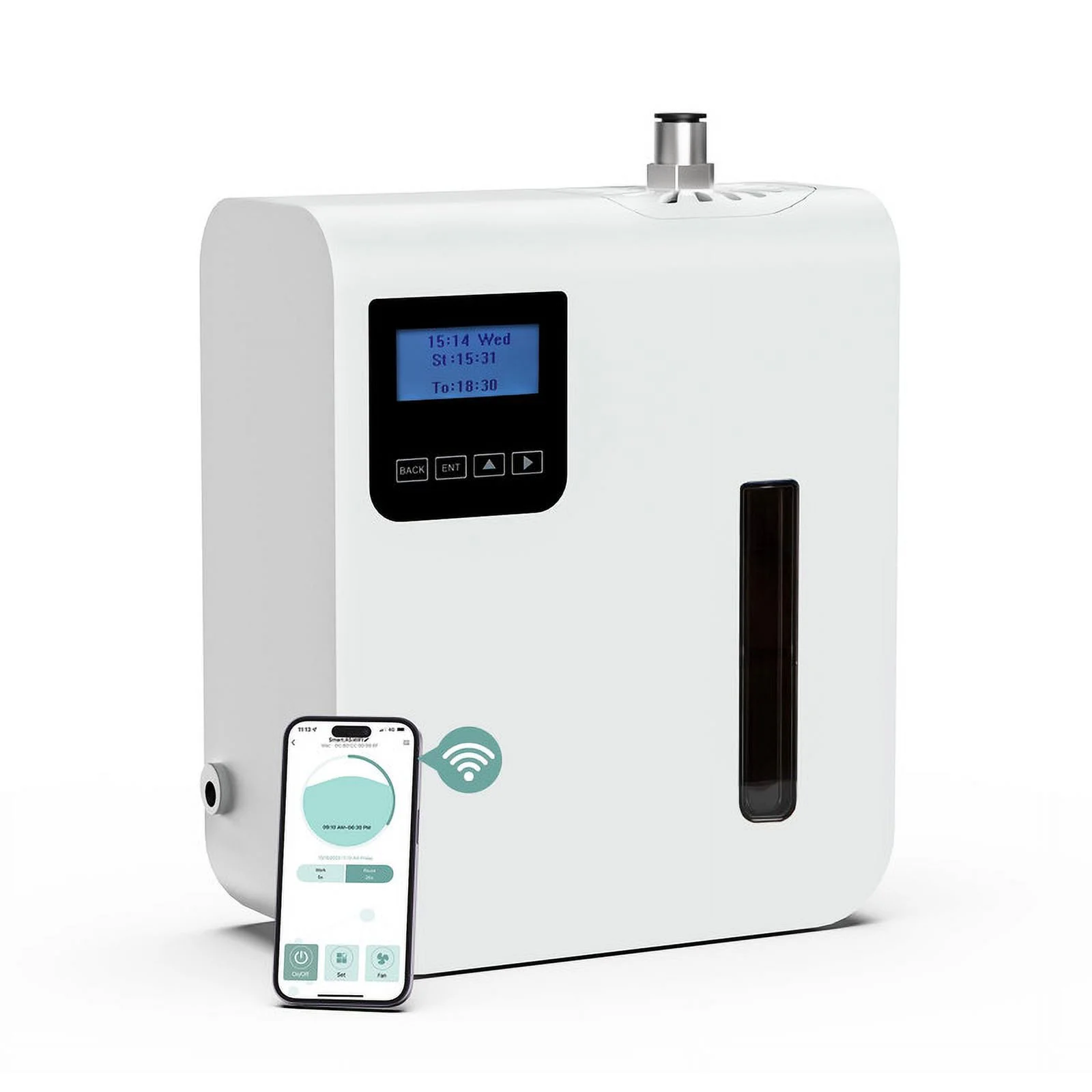 Scent Air Machine for Home,Waterless Essential Oil Diffuser 300ml, HVAC Essential Oil Scent Diffuser for Offices Homes Hotels Commercial Buildings Up to 1500 Sq. Ft