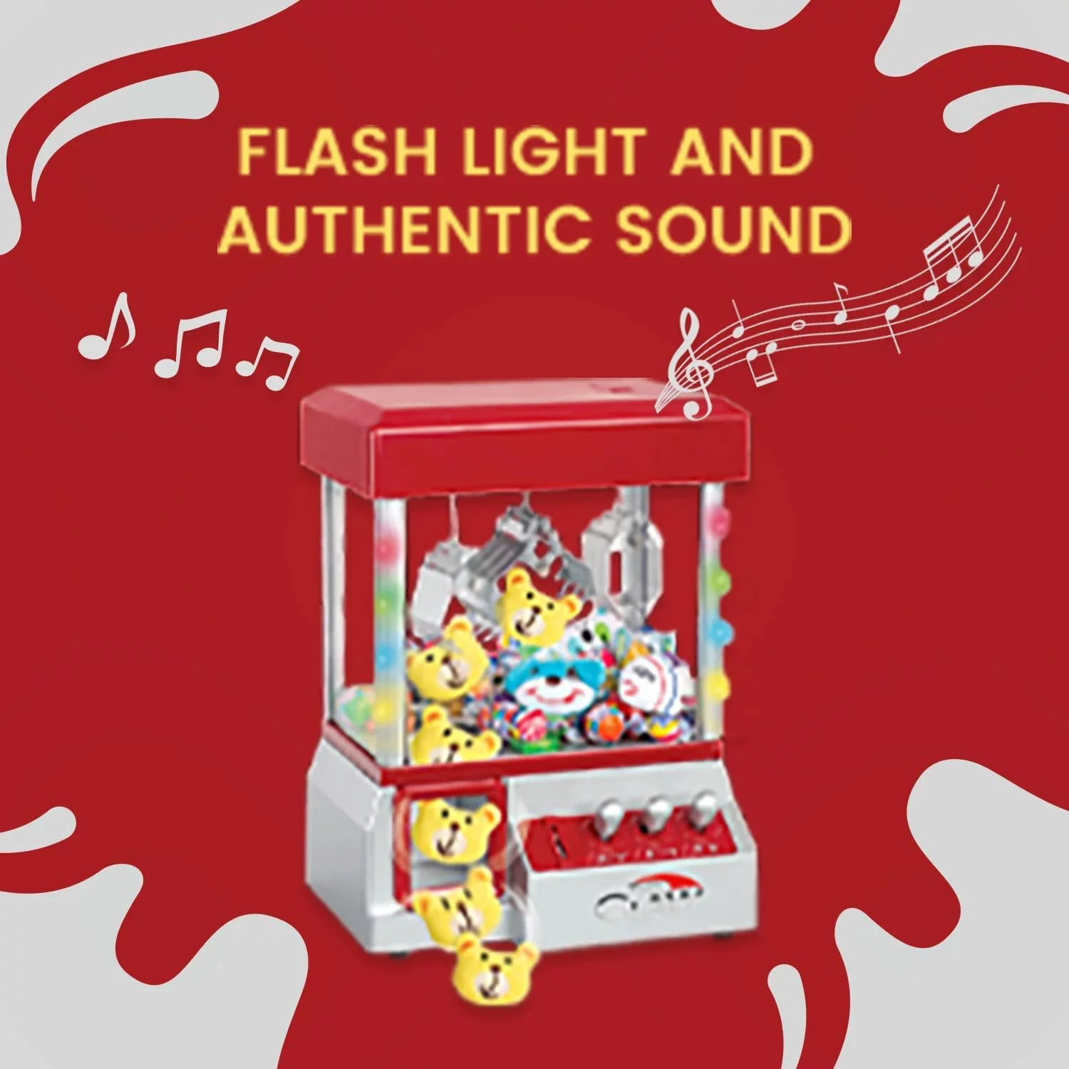 Claw Machine Arcade Game | Candy Grabber & Prize Dispenser Vending Machine Toy for Kids