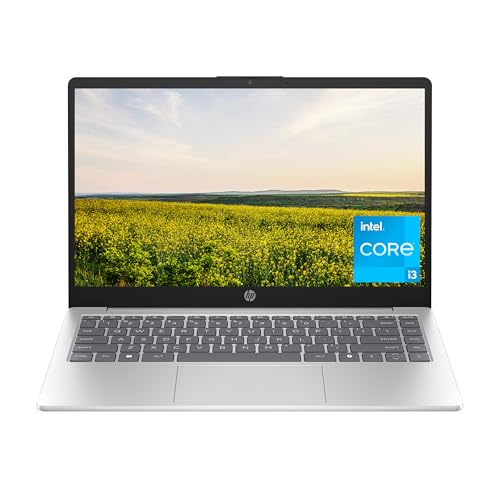 HP 14 inch Laptop, HD Display, Intel Core i3-N305, 8 GB RAM, 256 GB SSD, Intel UHD Graphics, Windows 11 Home in S Mode, Natural Silver, 14-ep0299nr