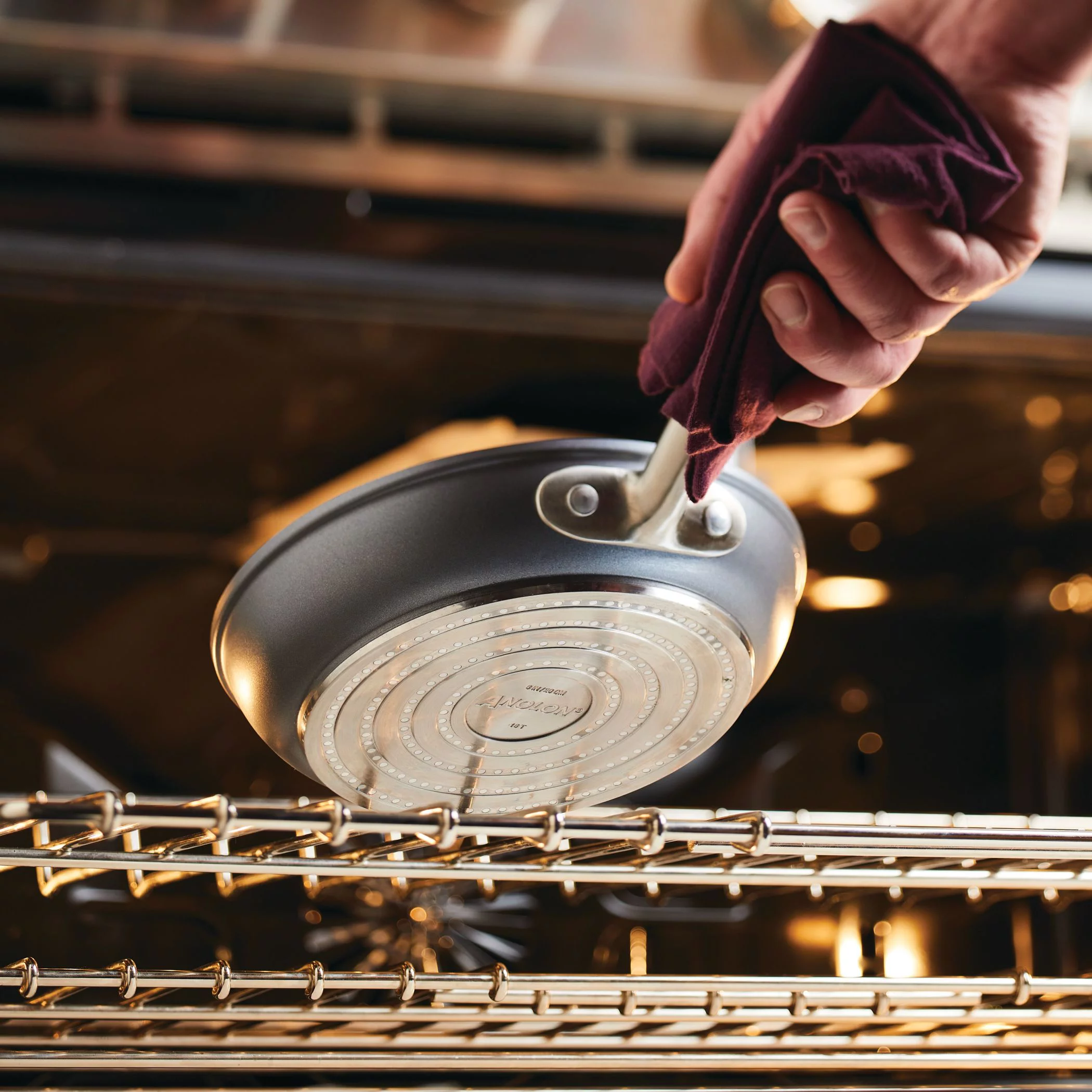 Anolon Accolade 8 inch Forged Hard Anodized Nonstick Frying Pan, Moonstone