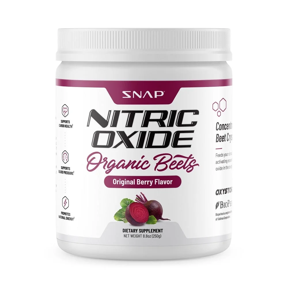 Snap Supplements Organic Mixed Berry Beet Root Powder with Amino Acids, Cardio Energy Support, 250g