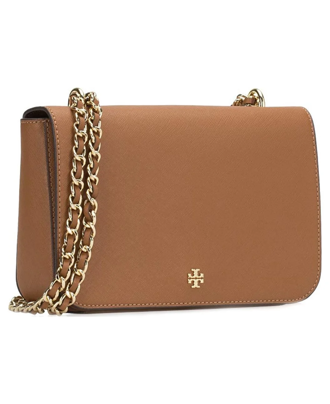 Tory Burch Women's Saffiano Leather Emerson Adjustable Shoulder Bag (Tigers Eye)