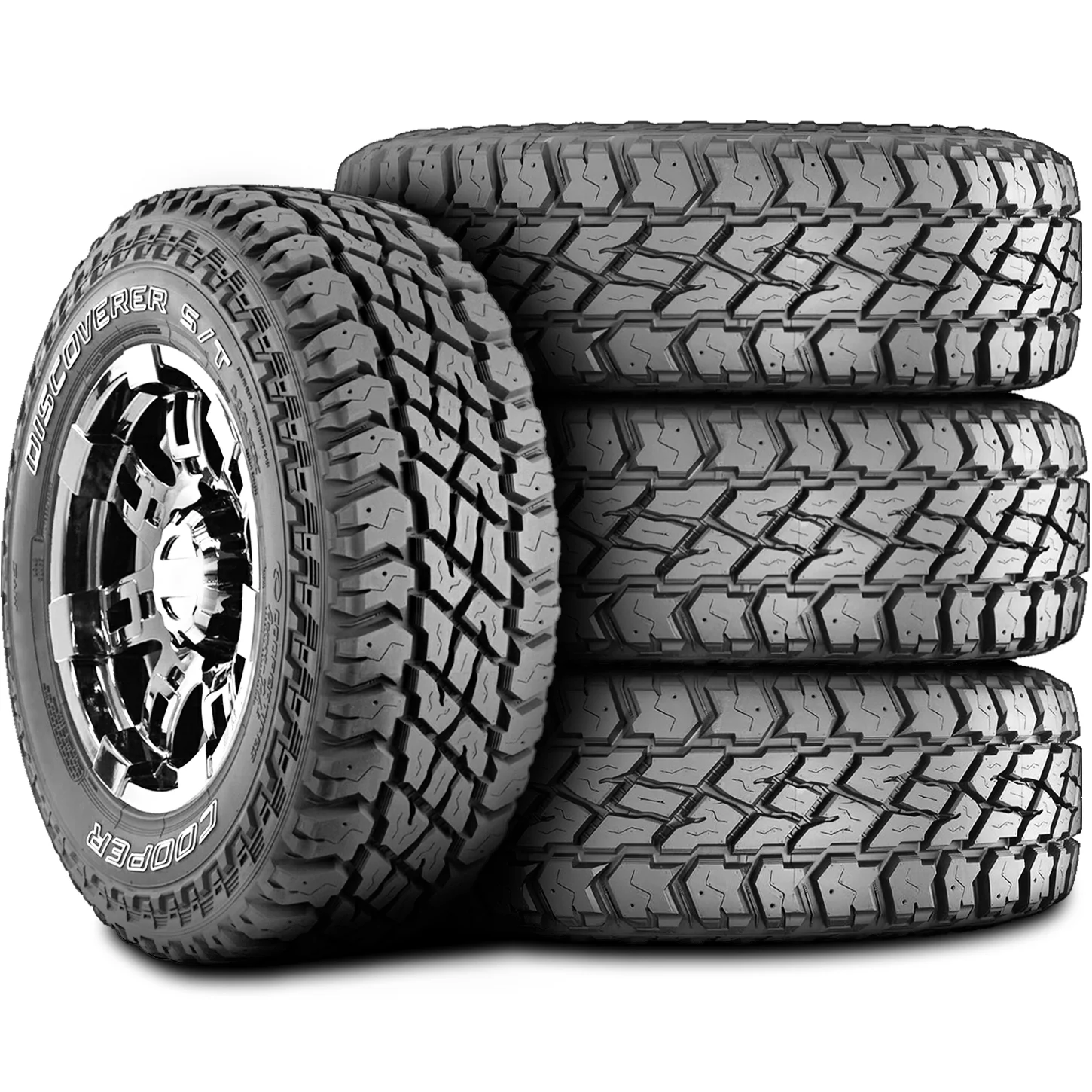 Set of 4 (FOUR) Cooper Discoverer S/T Maxx LT 265/75R16 123/120Q E 10 Ply MT M/T Mud Tires Fits: 2000-02 Dodge Ram 2500 Base, 2013-14 Toyota FJ Cruiser Base
