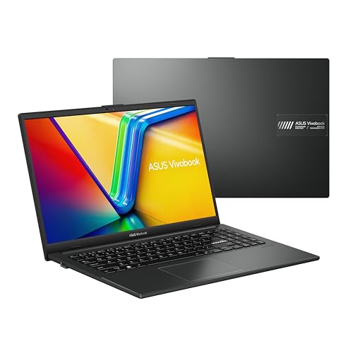 ASUS Vivobook Go 15.6” FHD Slim Laptop, AMD Ryzen 3 7320U Quad Core Processor, 8GB DDR5 RAM, 256GB SSD, Windows 11 Home, Fast Charging, Webcam Sheild, Military Grade Durability, Black, E1504FA-AB34