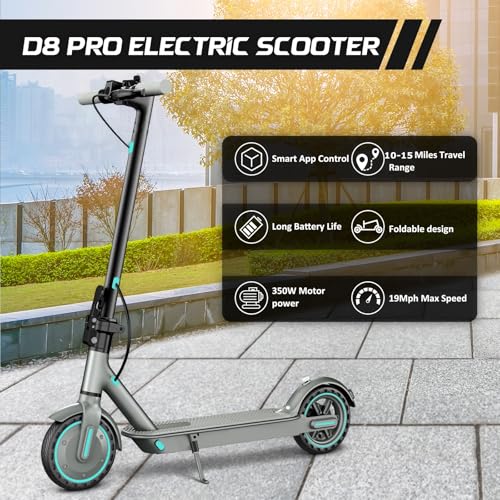 Electric Scooter for Adults, 19Mph, 15/21 Miles Range, Aluminum Alloy E-Scooter with 8.5