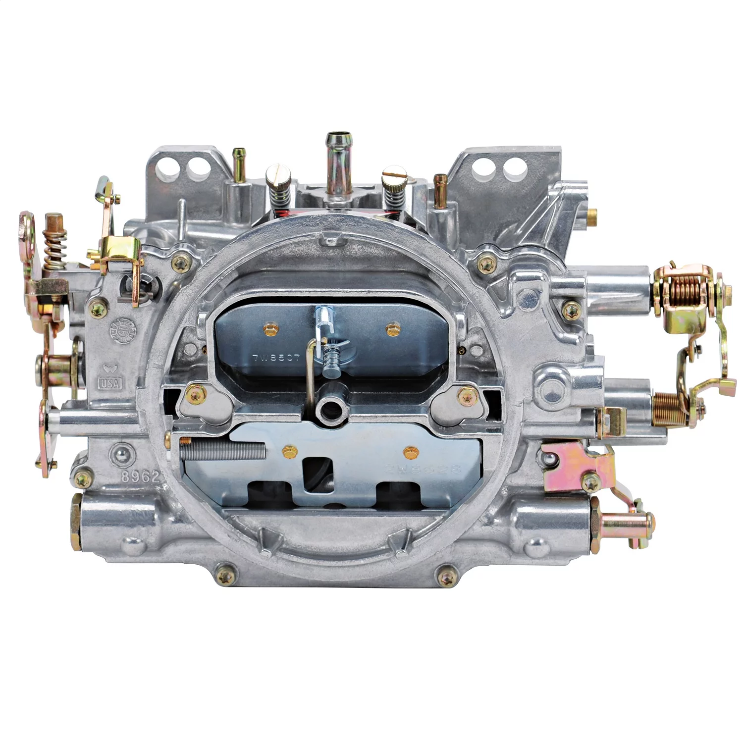 Edelbrock 1905 AVS2 Series Carburetor; 650 cfm; Square Flange; Non-EGR; Manual Choke; Satin;
