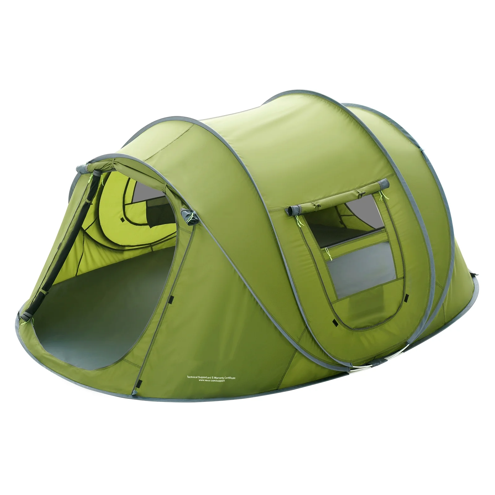 BENTISM Camping Tent Pop Up Tent, 9.2 x 6.6 x 4.3 ft for 4 Person Waterproof Lightweight Backpacking Tent, Easy Setup, with Door and Window