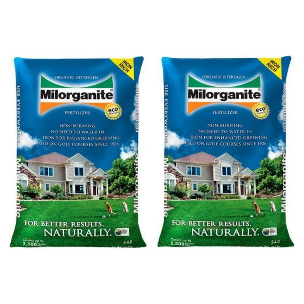 Milorganite 0636 Organic Nitrogen Fertilizer, 36-Pound 2 Bags