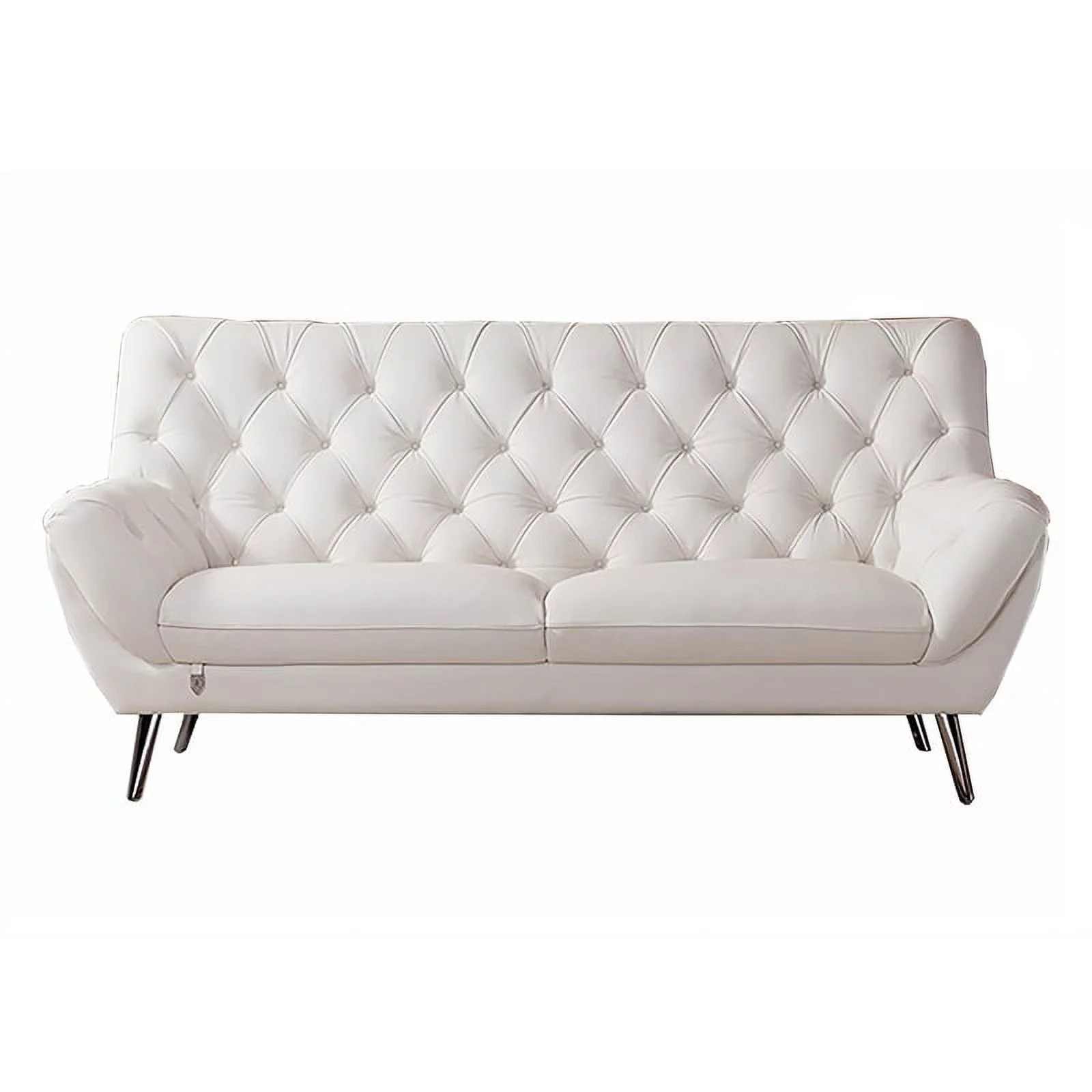 American Eagle Furniture Italian Leather Sofa in White