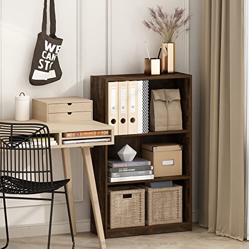 FURINNO JAYA Simply Home 5-Shelf Bookcase, 5-Tier, Black