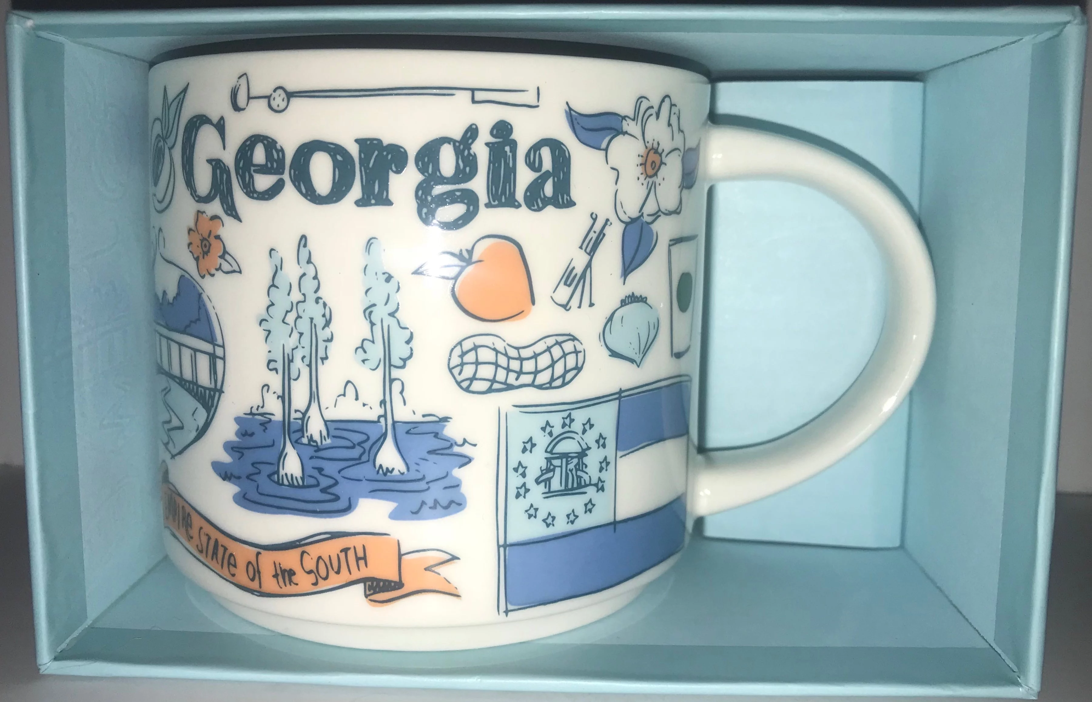 Starbucks Been There Series Georgia Ceramic Coffee Mug, 14 Oz