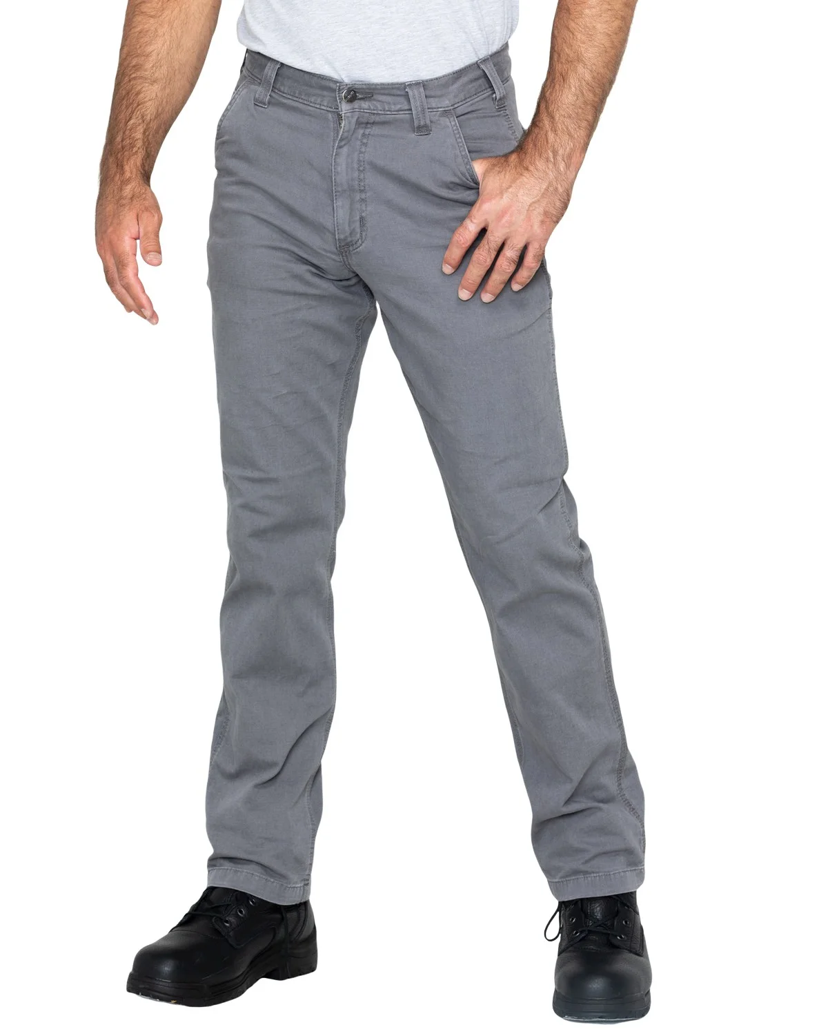 Carhartt Men's Rugged Flex Rigby Dungaree Stretch Work Pants Grey 29W x 32L