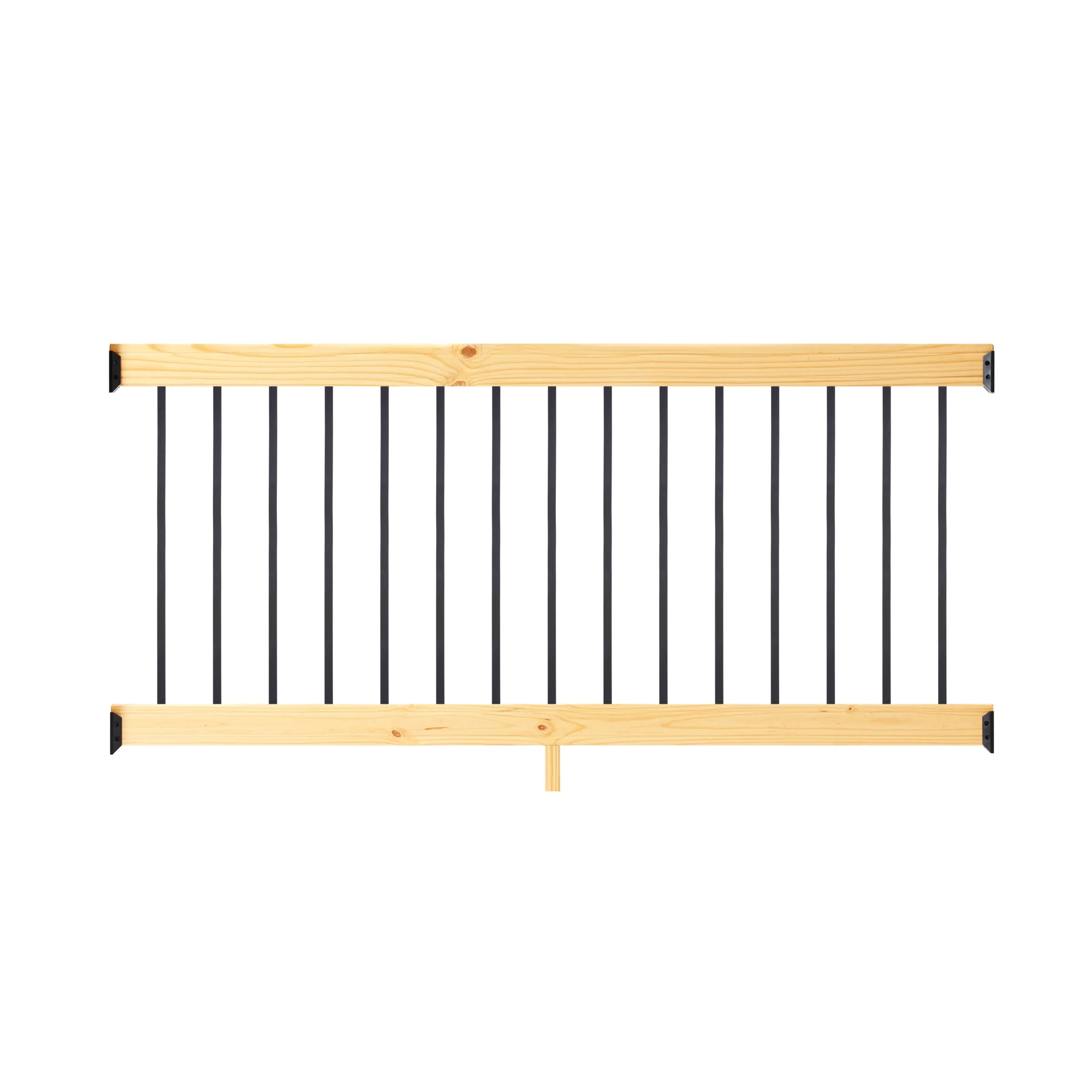 ProWood 6 ft. Pressure-Treated Wood Railing Kit with Square Aluminum Balusters