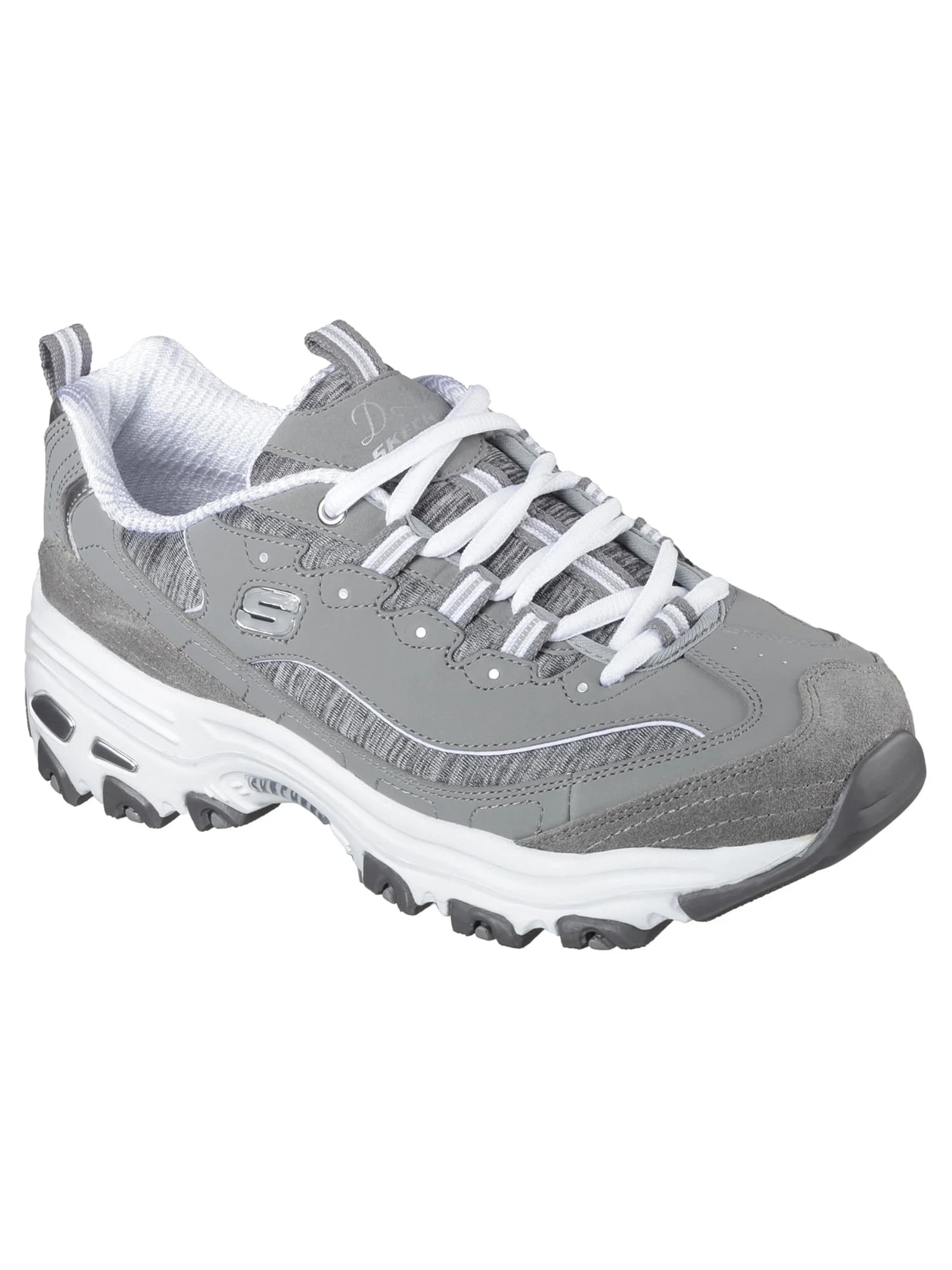 Skechers Women's Sport D'Lites Me Time Lace-up Athletic Sneaker, Wide Width Available