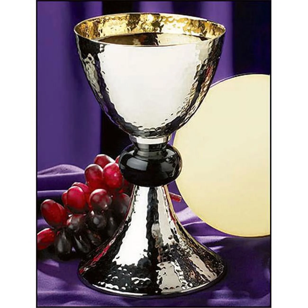 Christian Brands Church Supply NS681 Hammered Chalice with Paten