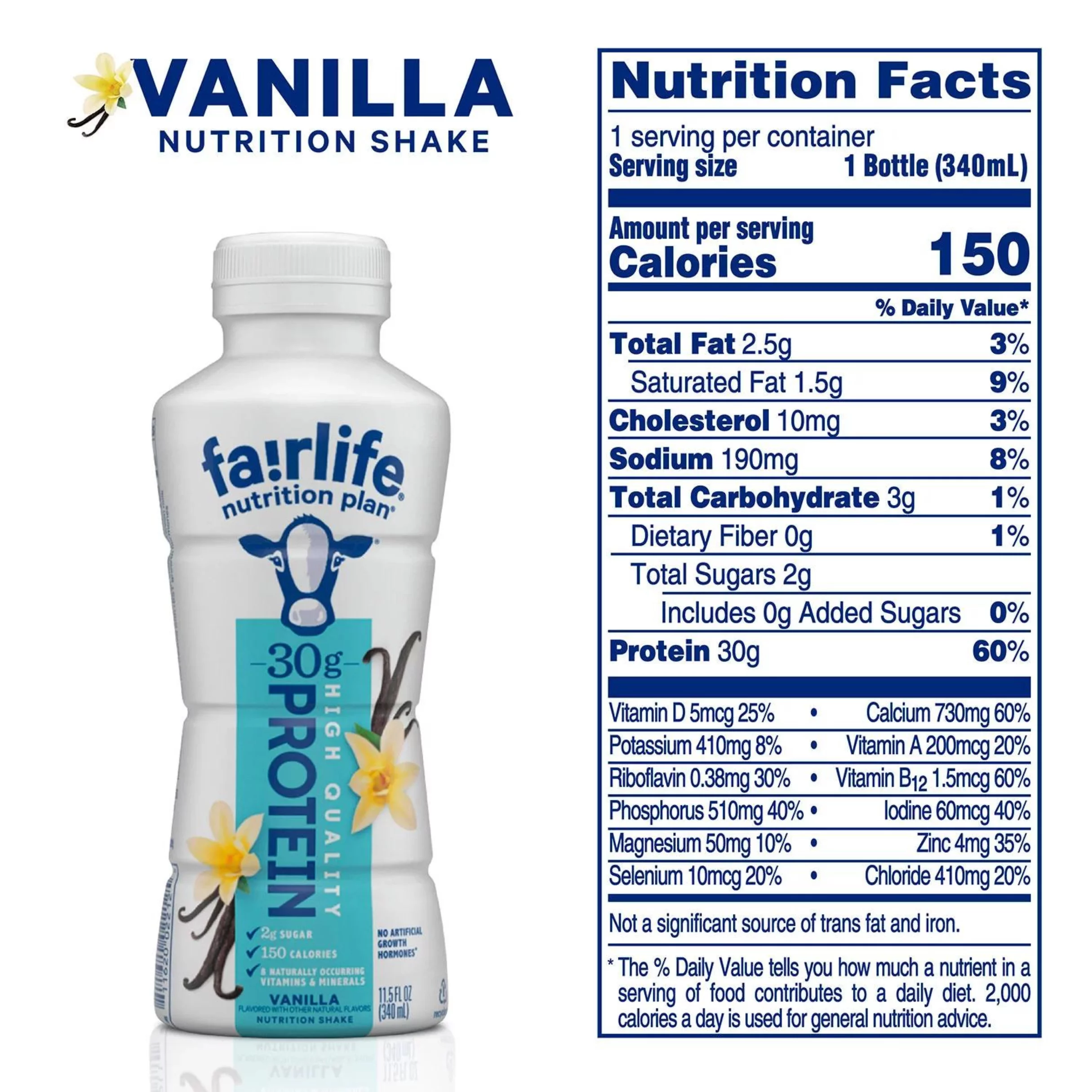 Fairlife Nutrition Plan High Protein Shake Variety Pack Sampler - Chocolate & Vanilla - 11.5 Fl Oz (8 Pack)