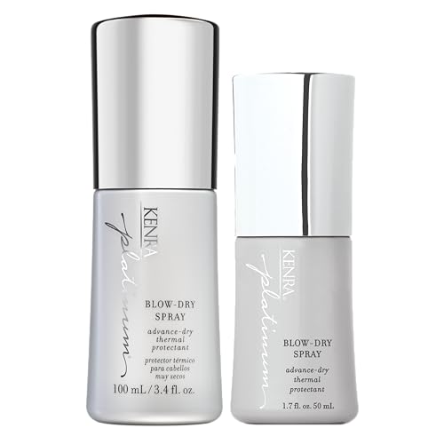 Kenra Platinum Blow-Dry Spray | Time-Saving Heat Protectant | Detangles, Smooths, and Softens | Eliminates Frizz & Resists Humidity | Medium To Coarse Hair