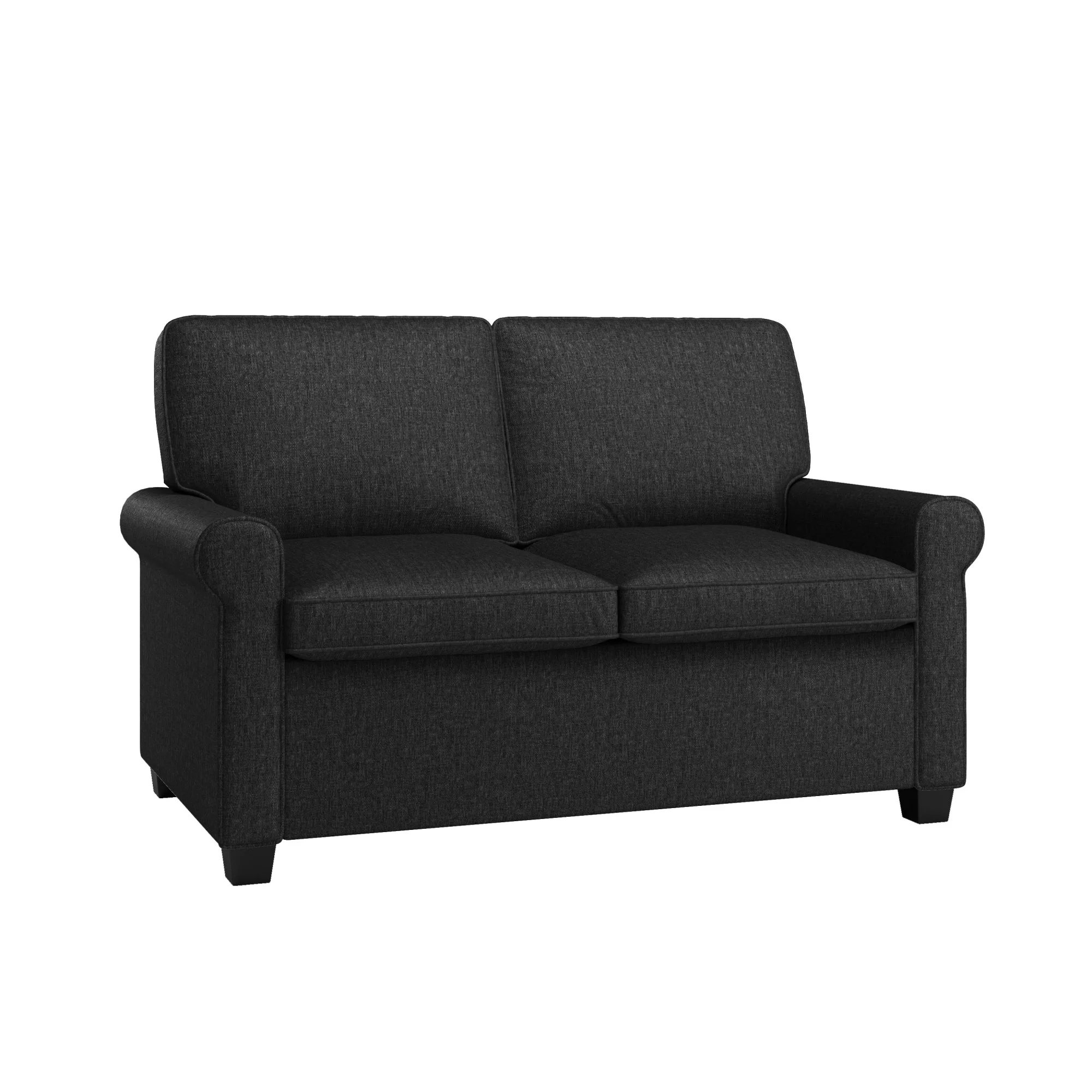 Mainstays Tatum Twin Sleeper Loveseat, Black