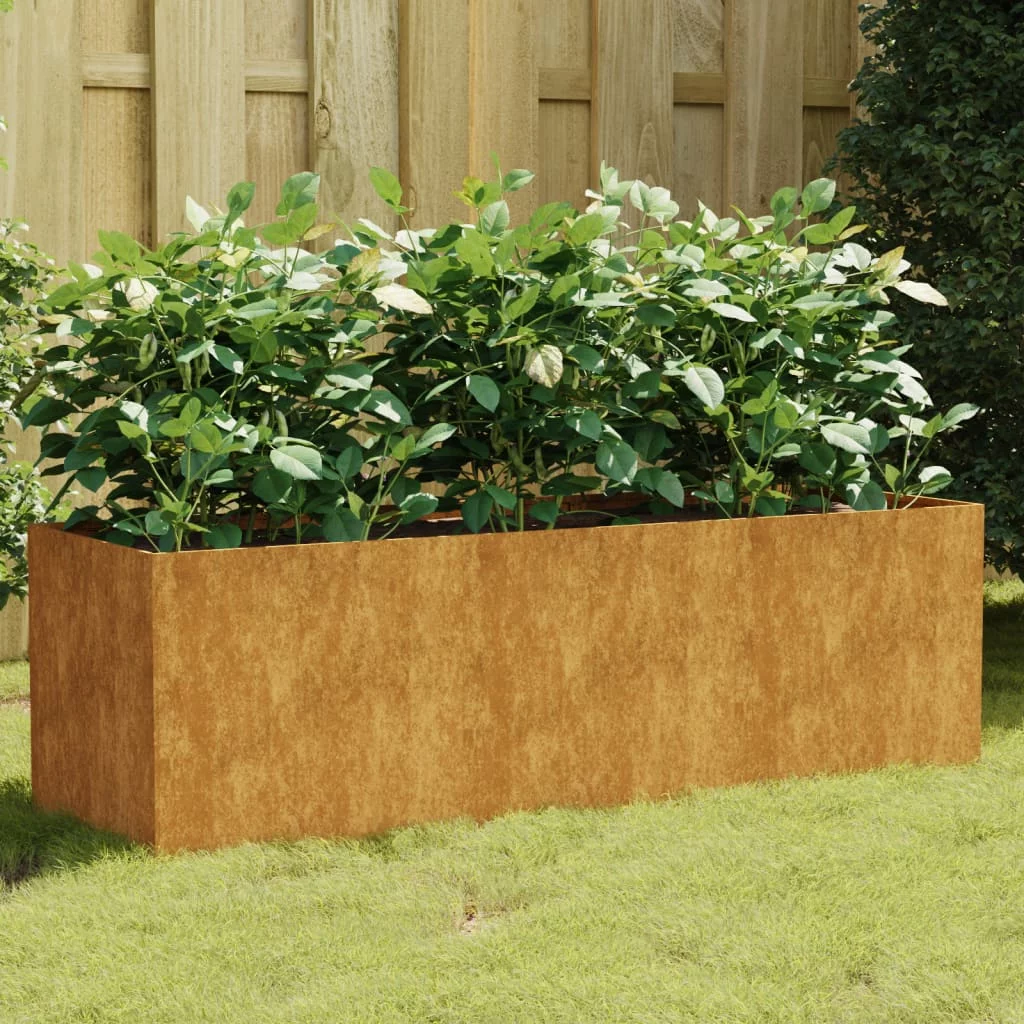Andoer Garden Raised Bed, Corten Steel, Durable Material, Ample Space, DIY Enthusiasts