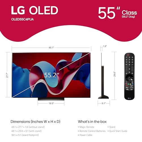 LG Class OLED evo C4 Series Smart TV 2024 (Renewed)