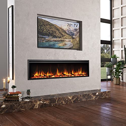 LegendFlame Austin in Wall Recessed & Wall Mounted Electric Fireplace