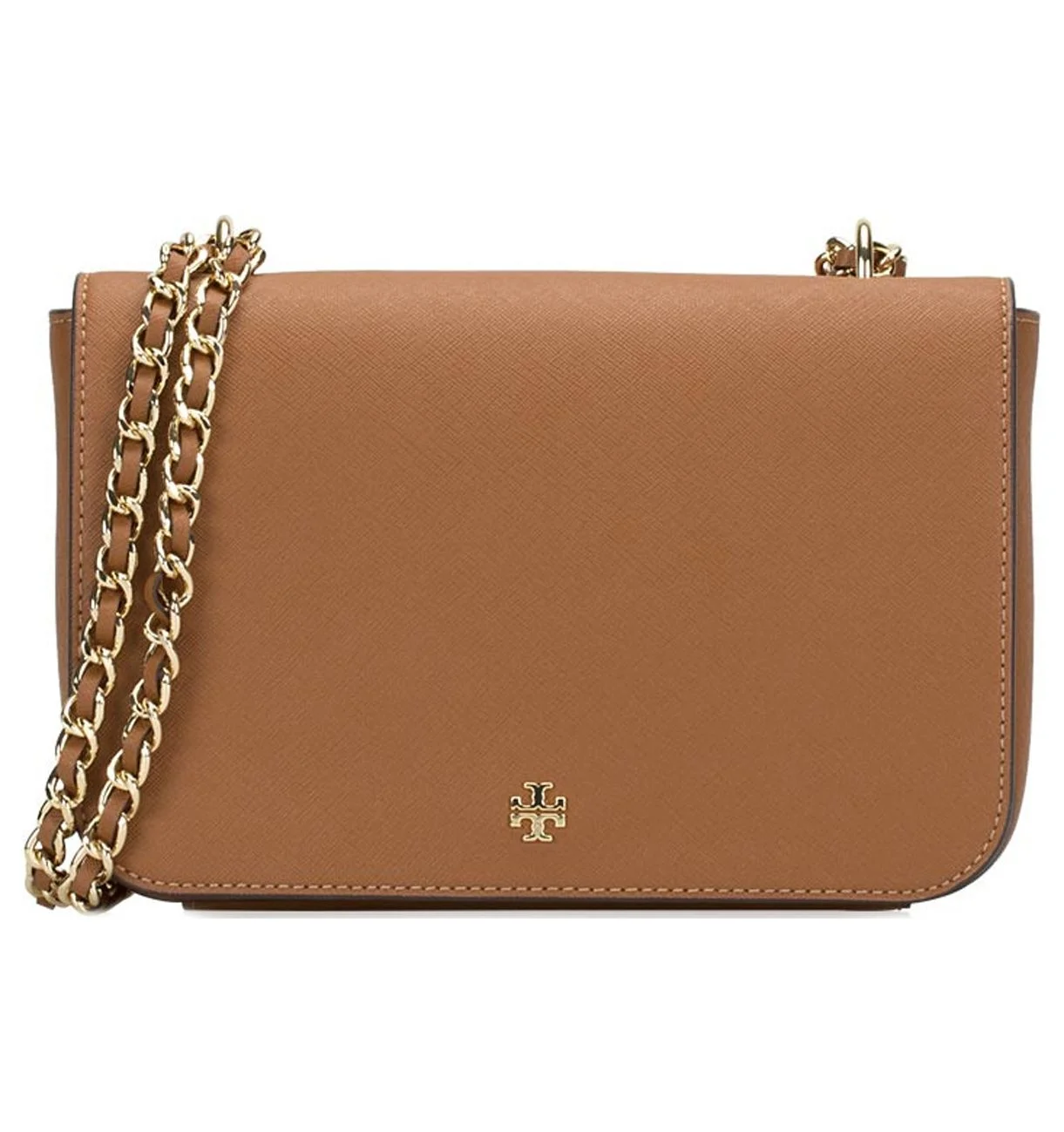 Tory Burch Women's Saffiano Leather Emerson Adjustable Shoulder Bag (Tigers Eye)