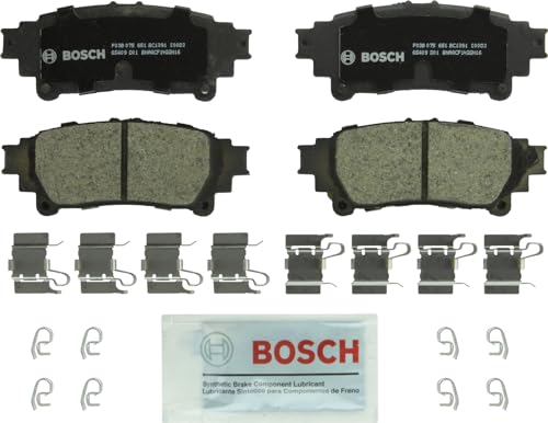 BOSCH BC1391 QuietCast Premium Ceramic Disc Brake Pad Set - Compatible with Select Lexus GS200t, GS350, GS450h, IS300, IS350, RC350, RX350, RX450h; Toyota Highlander, Prius, Sienna + More; REAR