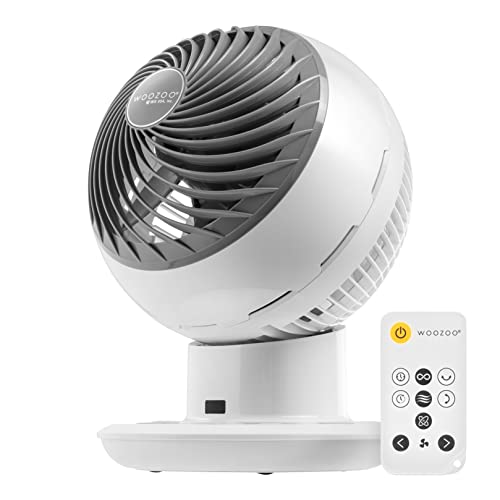 IRIS USA Large WOOZOO Oscillating 8-in-1 Vortex Fan with Remote and Timer Function