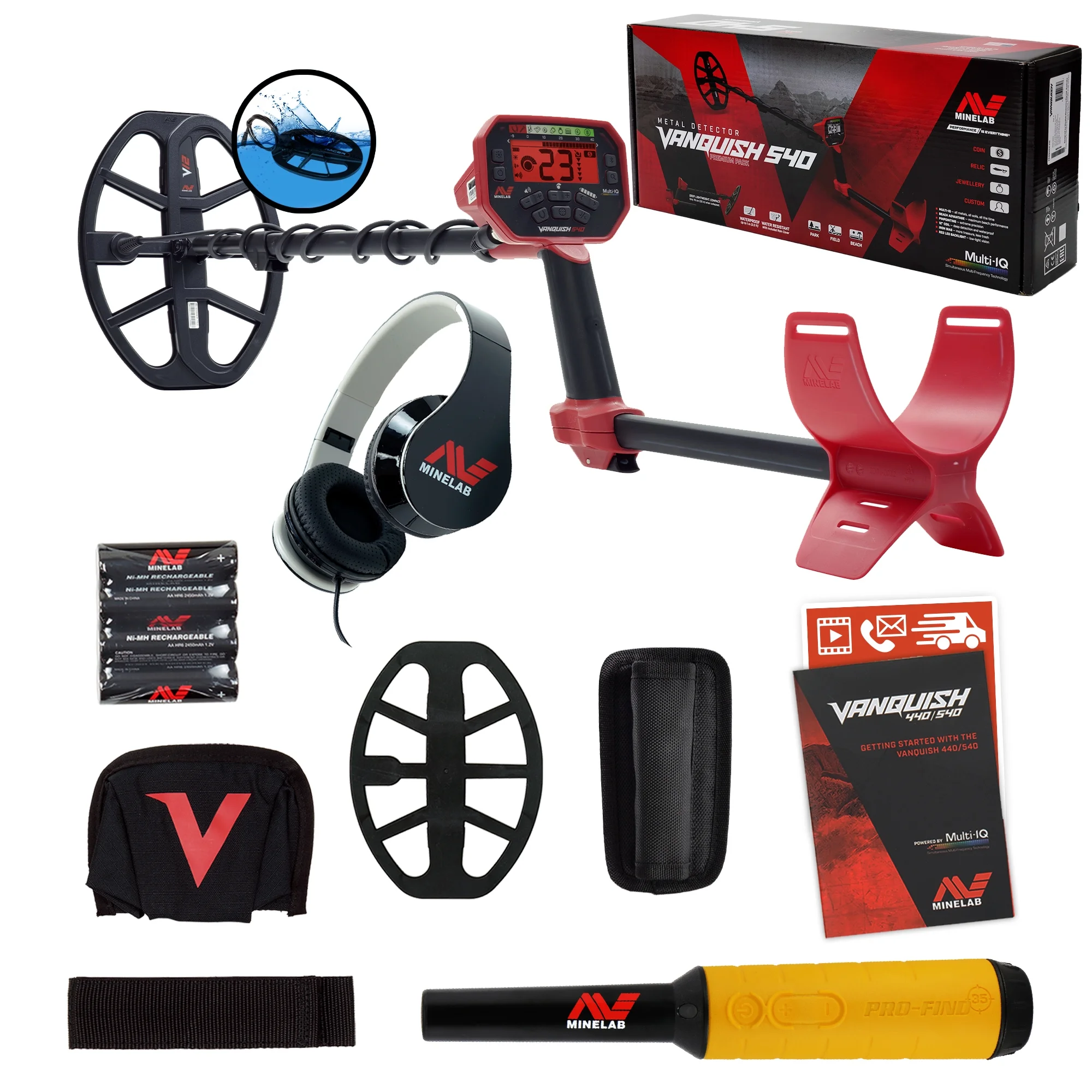 Minelab VANQUISH 540 Detector with V12 12