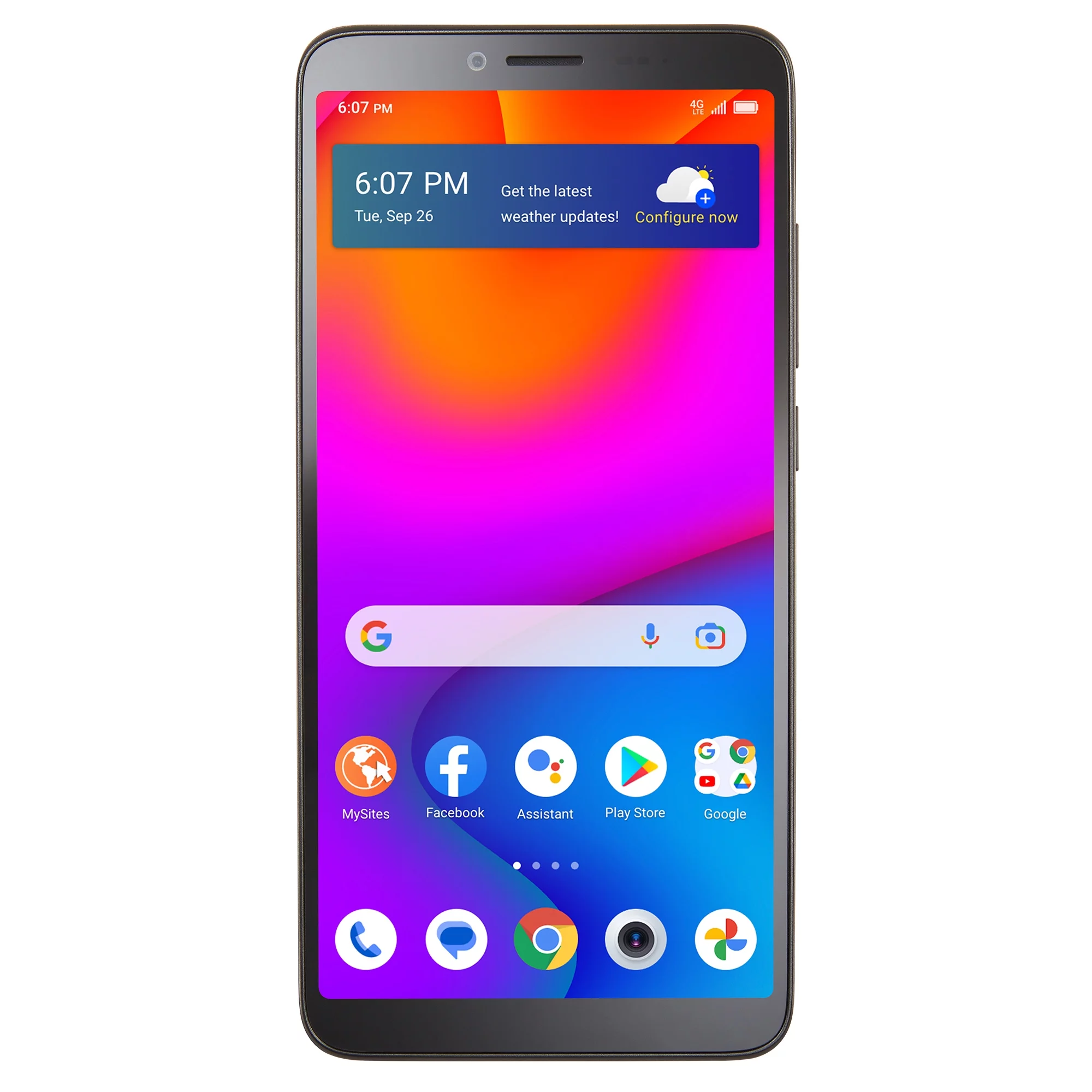 Walmart Family Mobile TCL ION V, 32GB, Black - Prepaid Smartphone