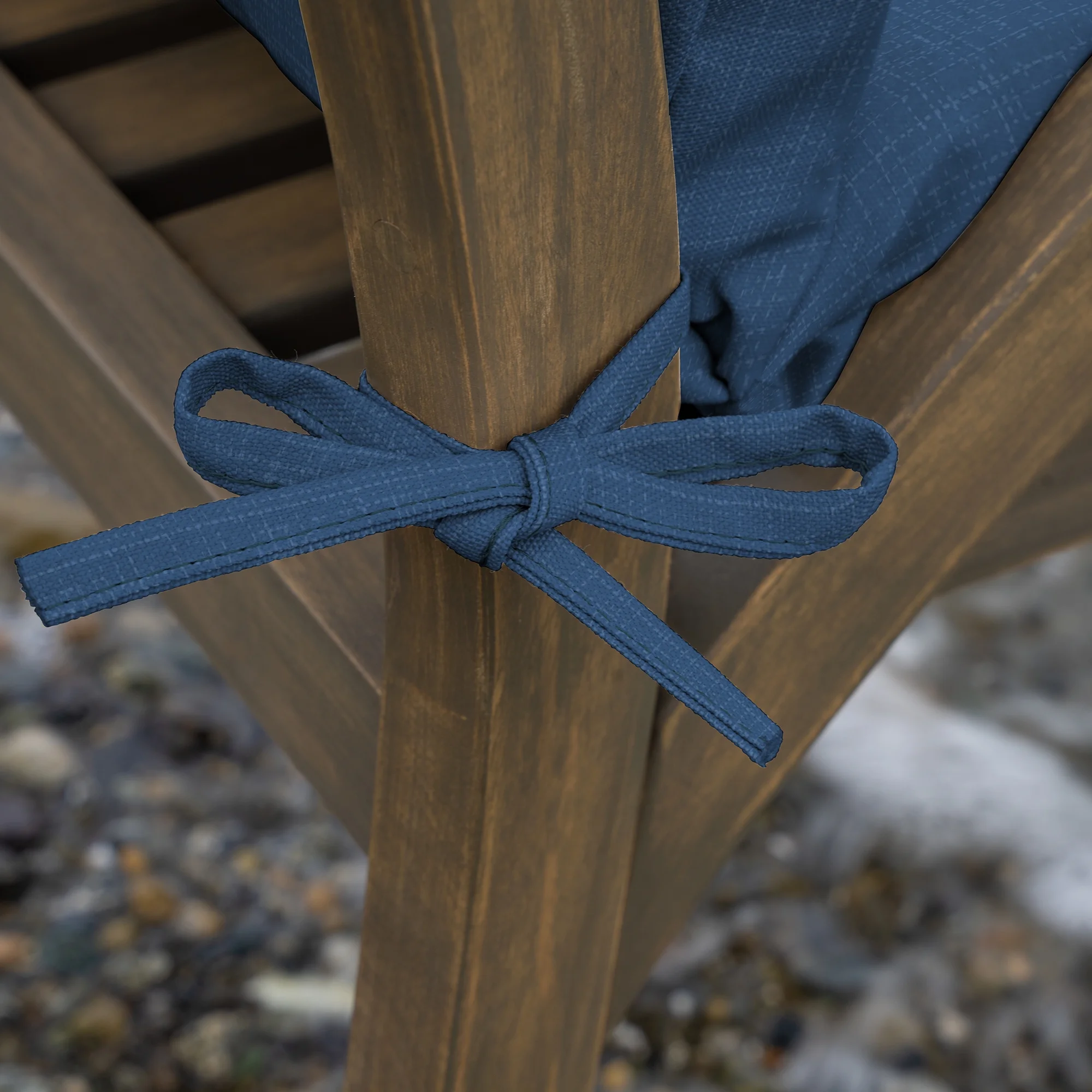 Arden Selections Outdoor Dining Chair Cushion 20 x 20, Water Repellent, Fade Resistant 20 x 20, Cobalt Blue Texture