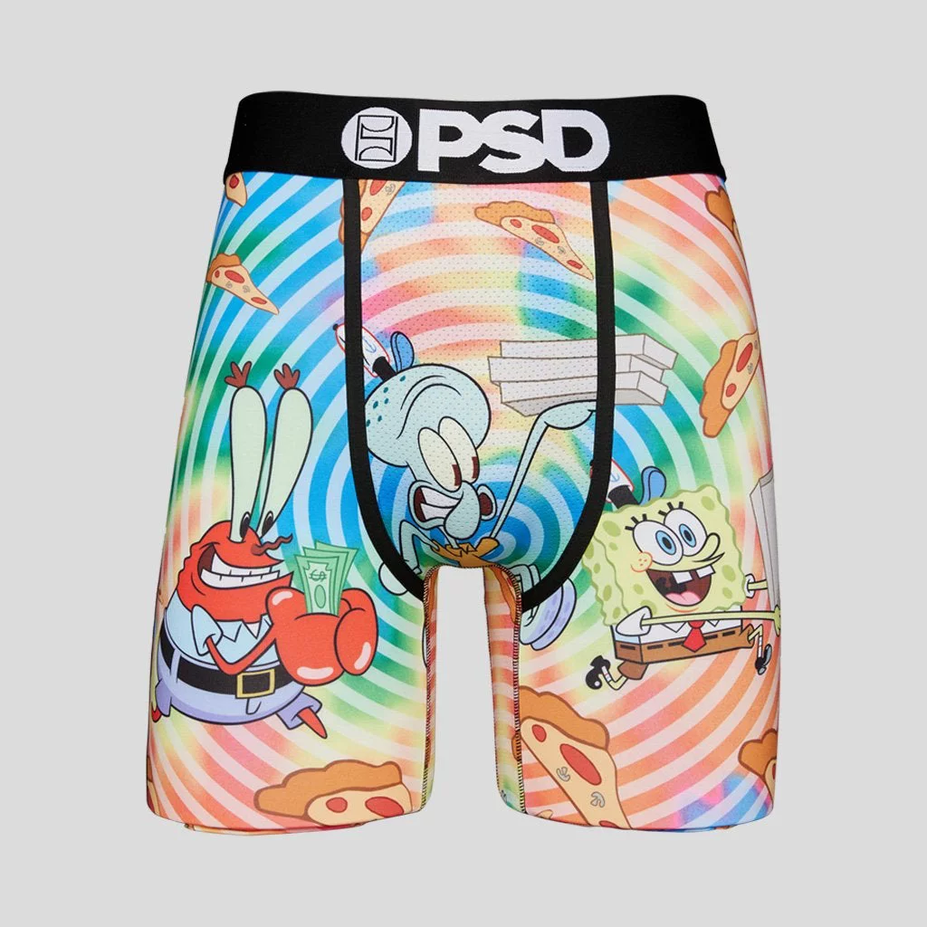 Men's PSD Multi Spongebob Pizza Boxer Briefs - 2XL