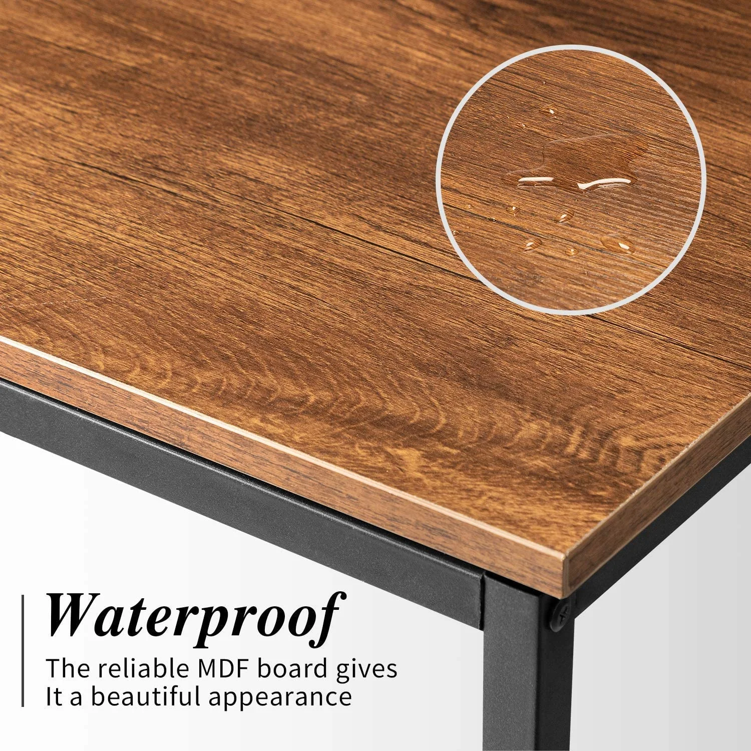 Homall Computer Desk, 44 Inch Home Office Writing Study Work Desk, Modern Industrial Simple Style Laptop Table with Headphone Hook for Small Space, Bedroom, and Workstation