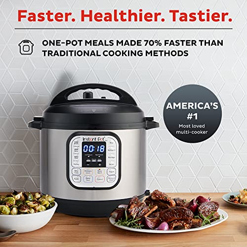 Instant Pot Duo 7-in-1 Mini Electric Pressure Cooker, Slow Rice Cooker, Steamer, Sauté, Yogurt Maker, Warmer & Sterilizer, Includes Free App with over 1900 Recipes, Stainless Steel, 3 Quart