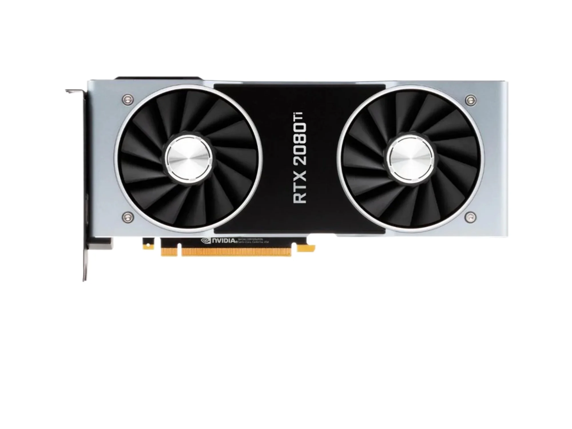 NVIDIA GeForce RTX 2080 Ti - Founders Edition - graphics card - GF RTX 2080 Ti - 11 GB GDDR6 - PCIe 3.0 - HDMI, DisplayPort, USB-C