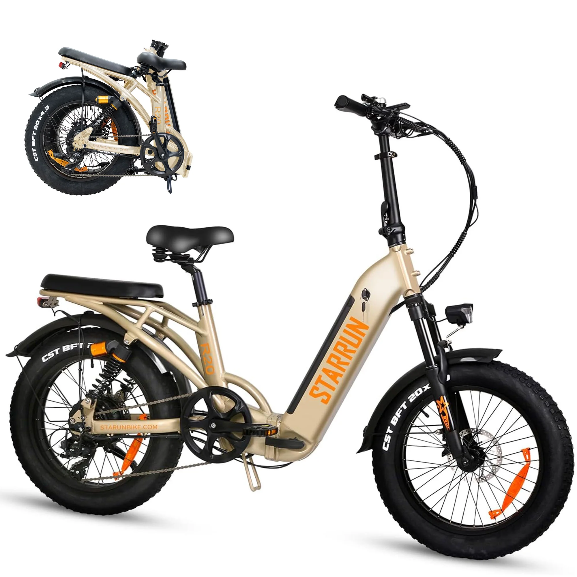 Electric Bike Full Suspension E-Bikes for Adults 750W 48V 20Ah Removable Lithium  Battery 4.0