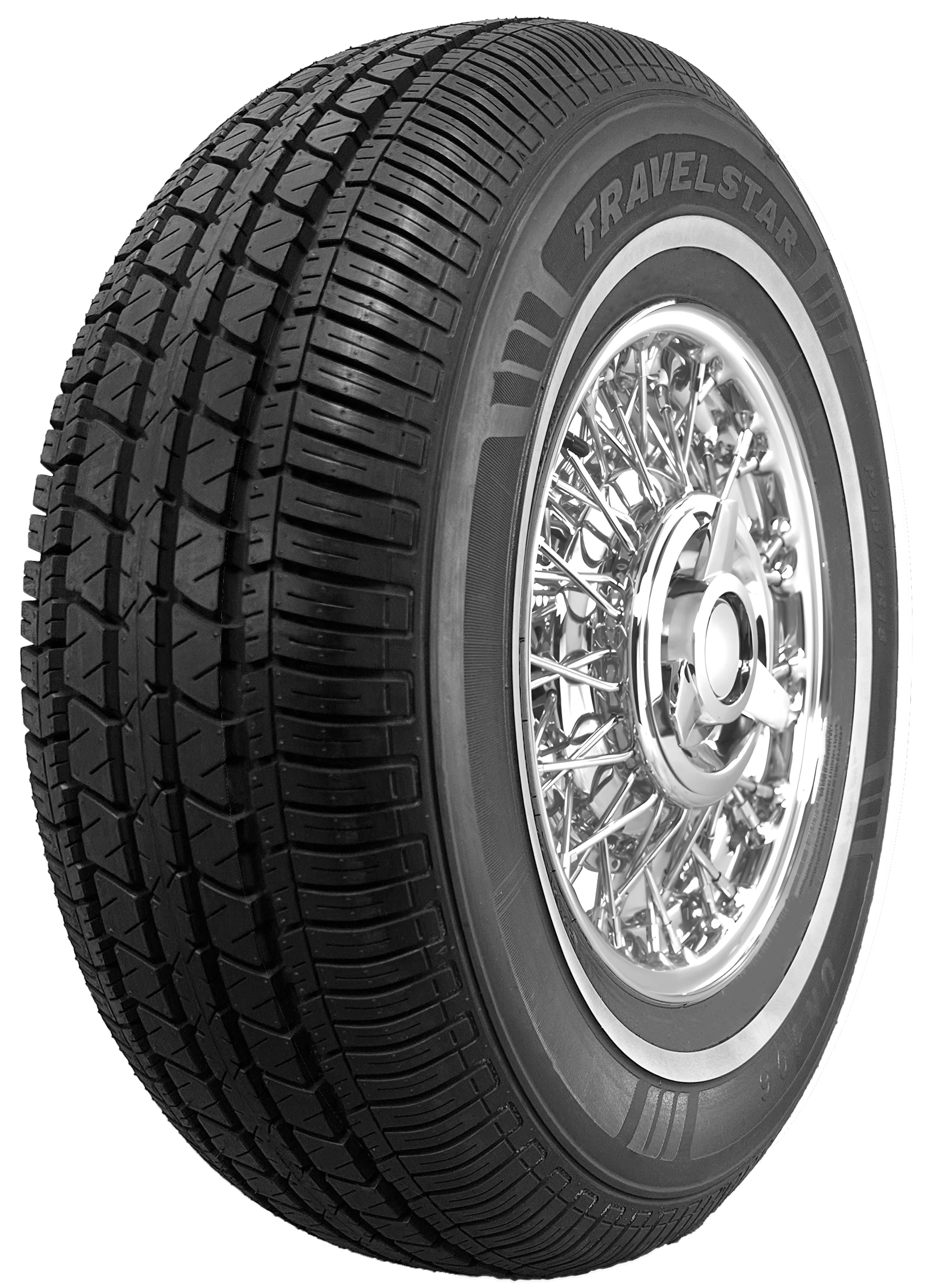 Travelstar UN106 All Season 155/80R13 79T Passenger Tire 155/80/13,White Wall 14mm