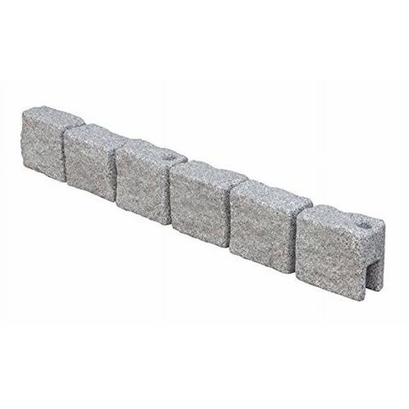 True Form Plastics Greystone 4 ft. Flex-Wall Landscaping Border, Greystone Grey