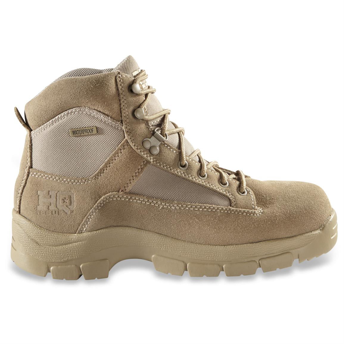 HQ Issue Mens 6 Desert Tactical Boots Waterproof Military Combat Hiking Shoes