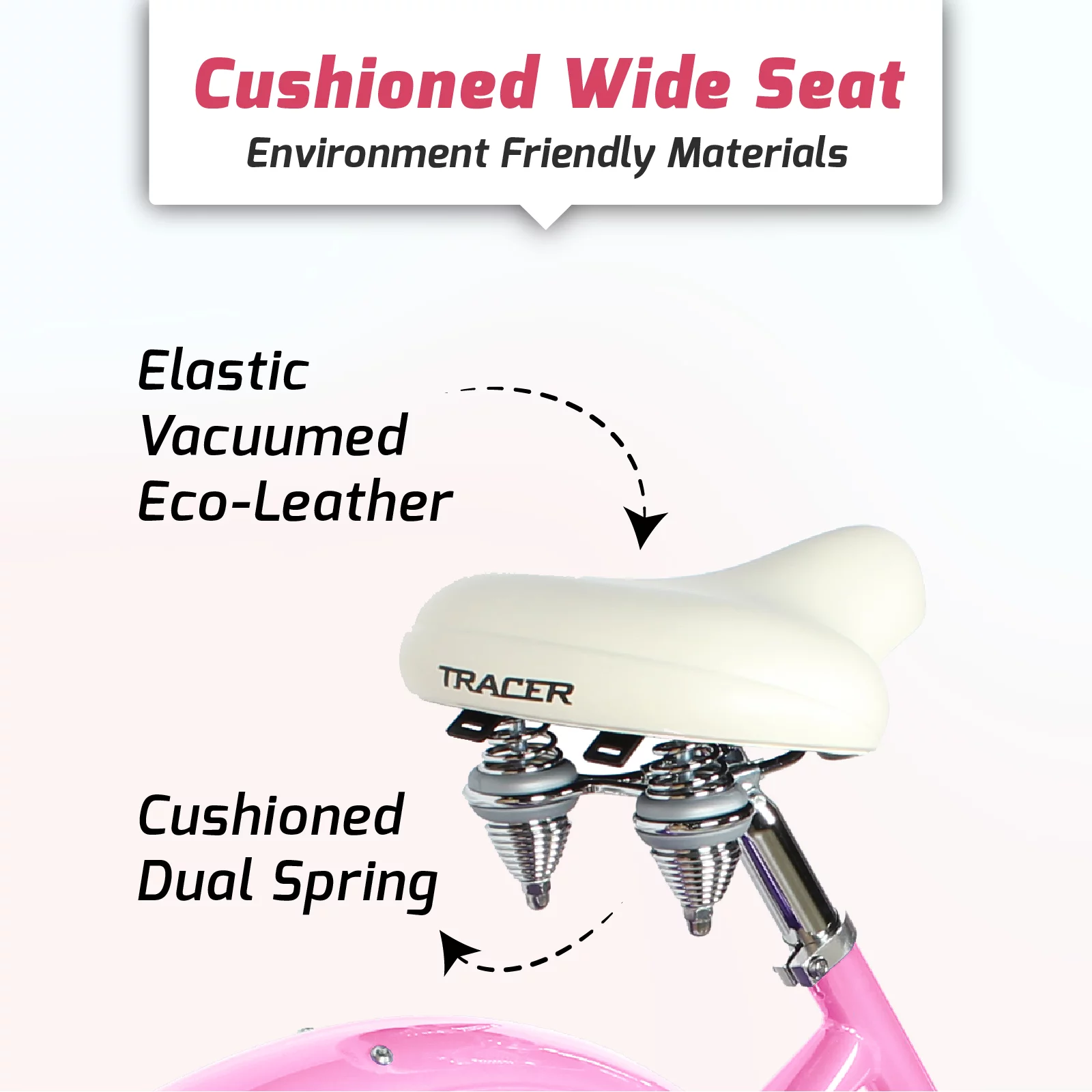 Tracer Taha 26 Inch Beach Cruiser Bikes Single Speed with Fenders for Women - Pink