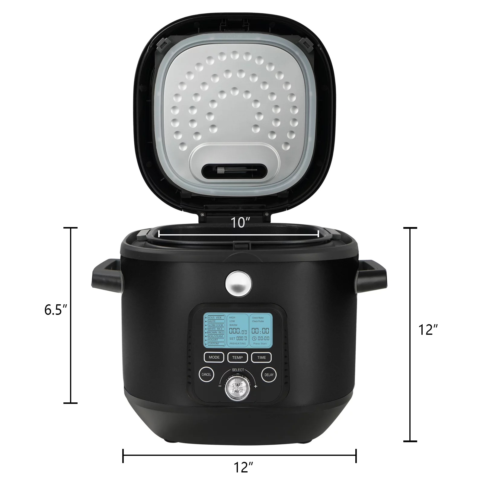 Magnifique Sous Vide Water Bath Cooker Rice Cooker Multi-cooker Slow Cooker 6 QT Black