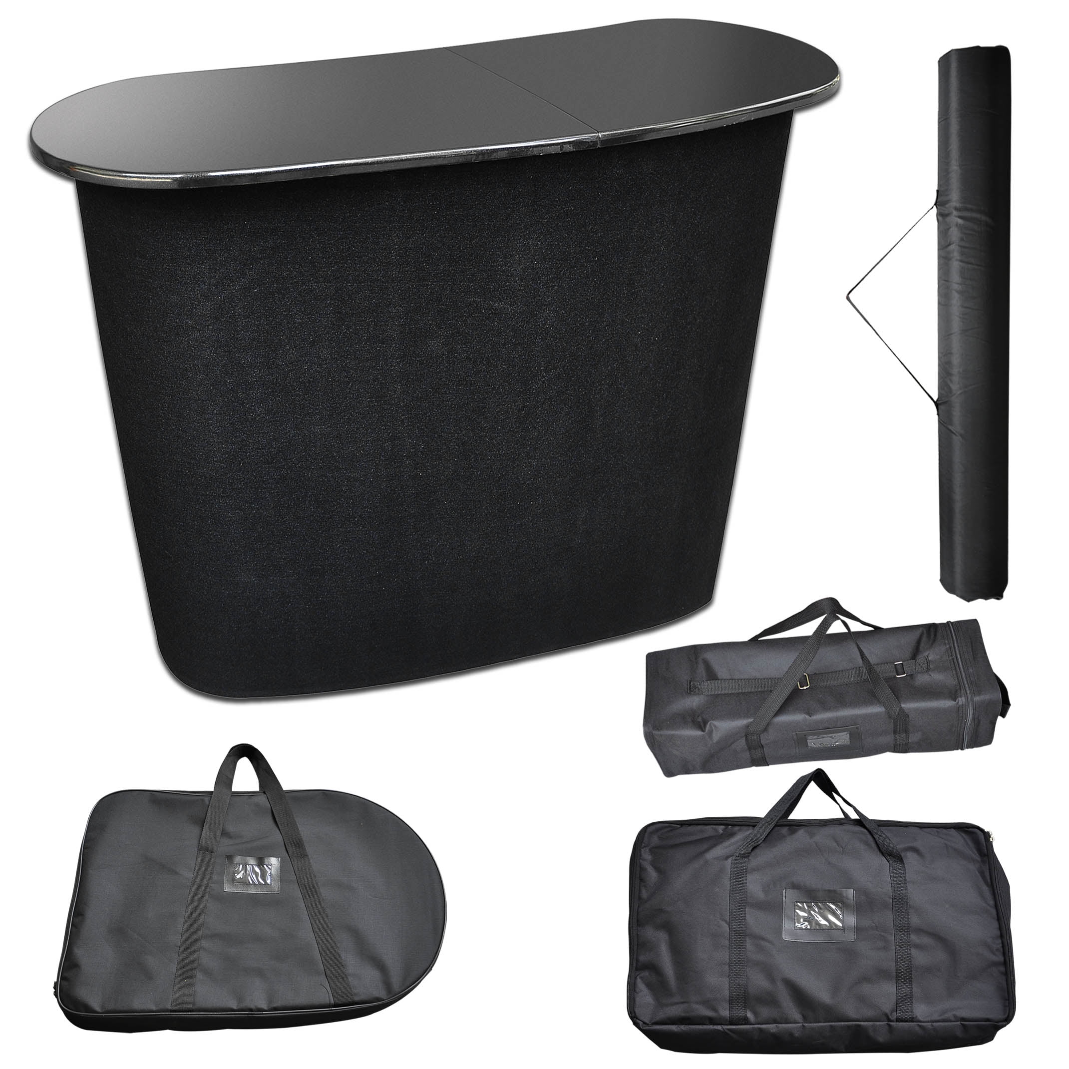 InstaHibit Portable Pop Up Podium Counter Table Stand Promotion Retail Trade Show Display